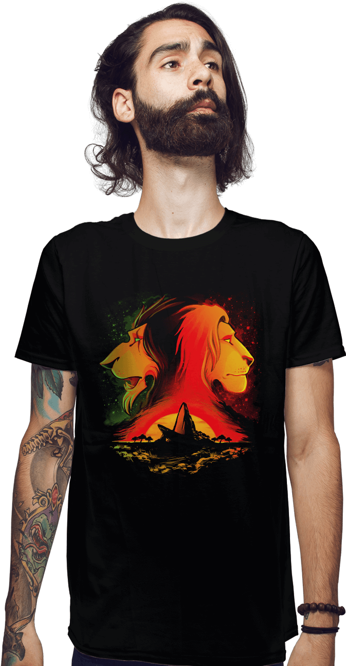 Pride Lion T Shirt Design PNG Image