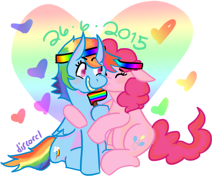 Prideful Ponies Embrace2015 PNG Image