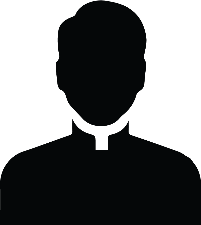 Priest Silhouette Profile PNG Image