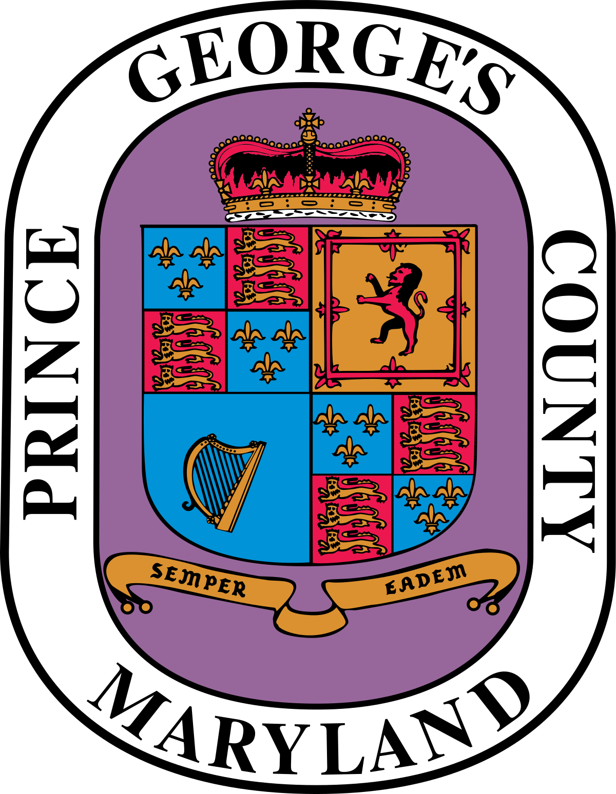 Prince Georges County Maryland Seal PNG Image