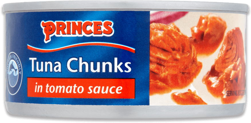 Princes Tuna Chunksin Tomato Sauce Can PNG Image