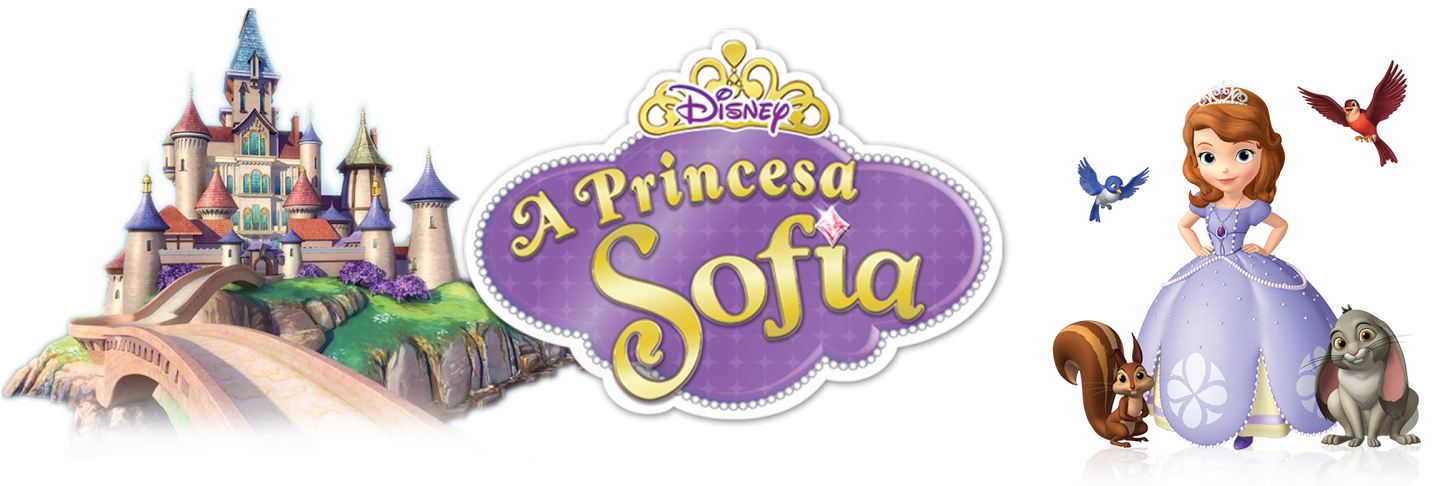 Princesa Sofia Disney Charactersand Castle PNG Image