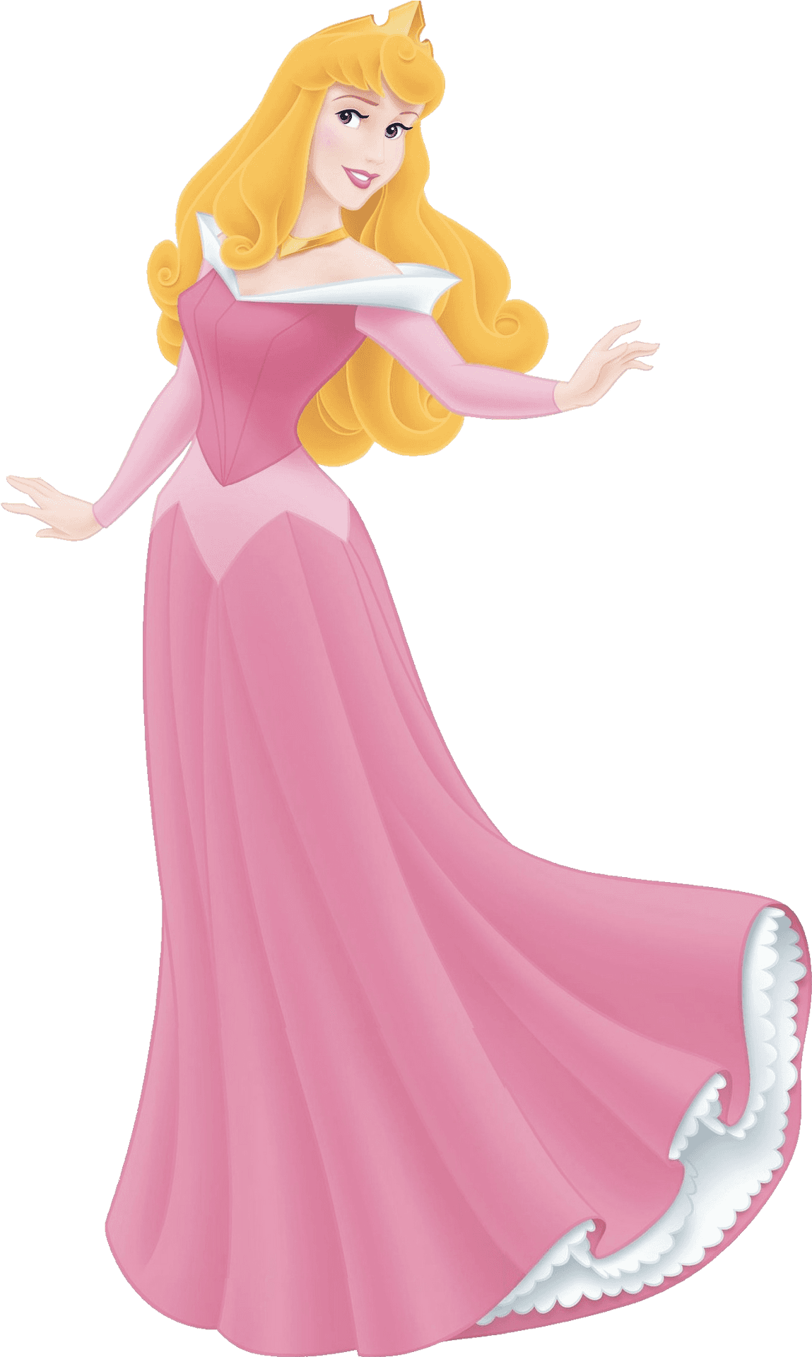 Princess Aurora Pink Dress PNG Image