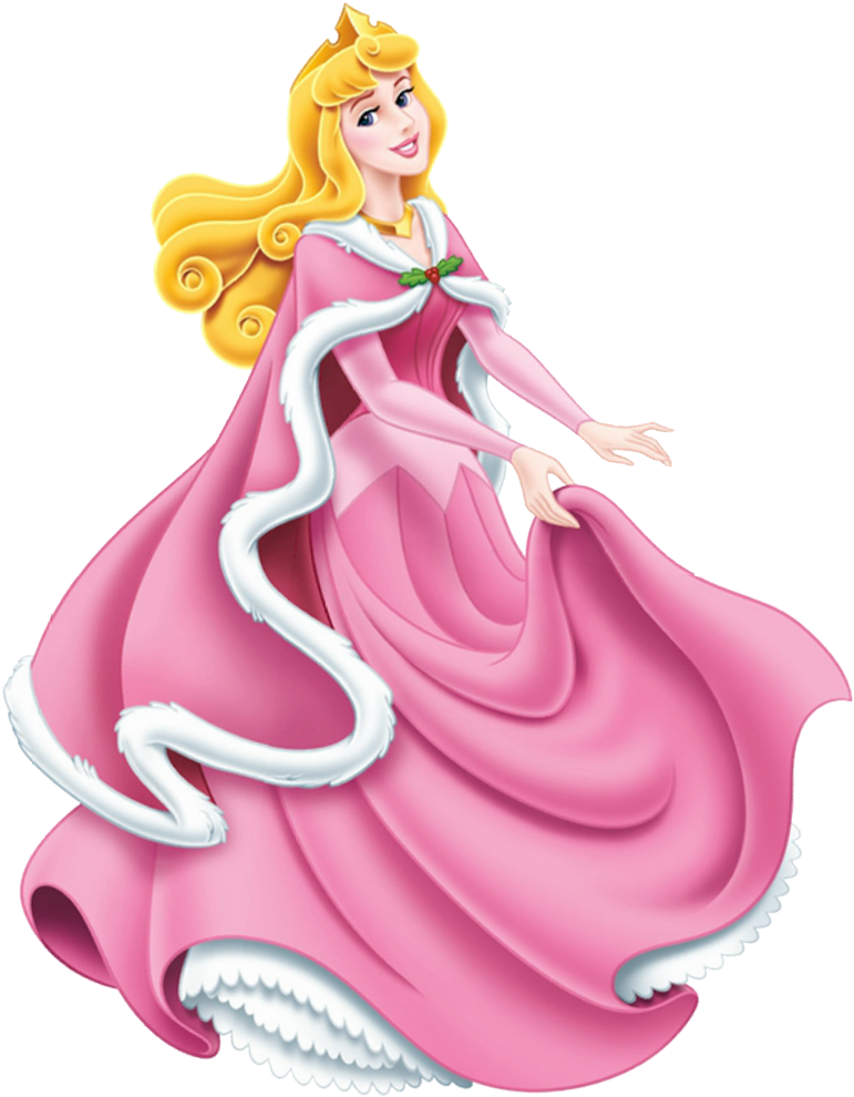 Princess Aurora Pink Dress PNG Image