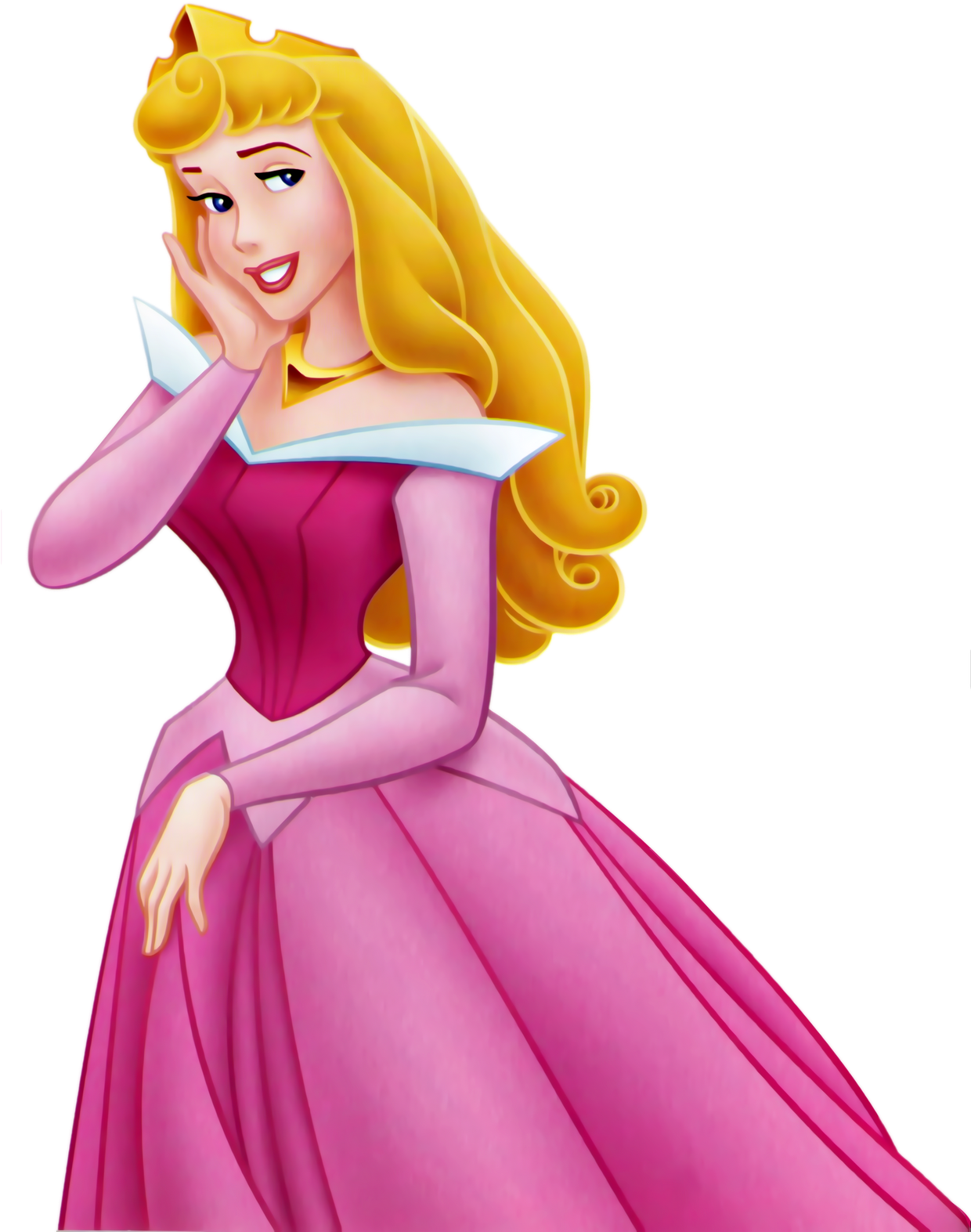 Princess Aurora Pink Dress PNG Image