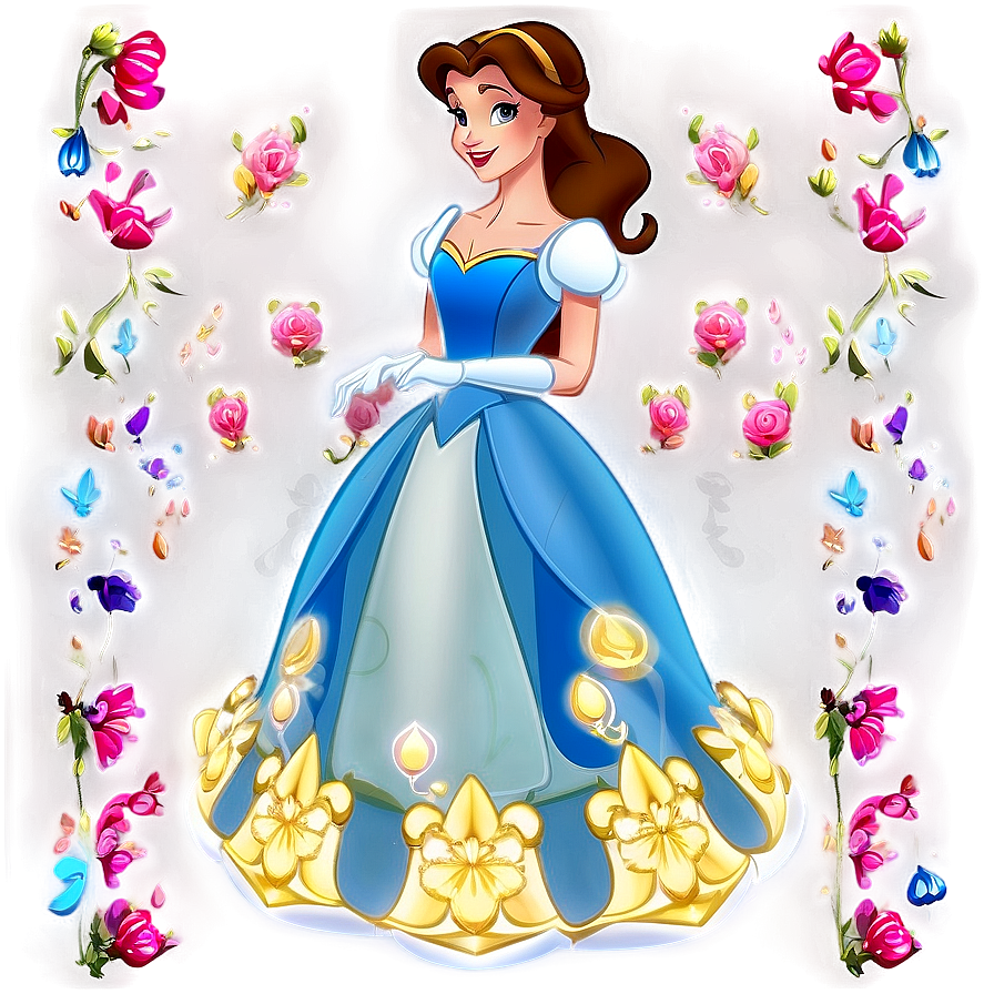 Princess Belle Character Png 06292024 PNG Image