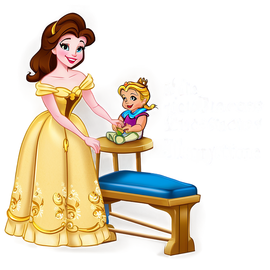 Princess Belle Storytime Png 06292024 PNG Image