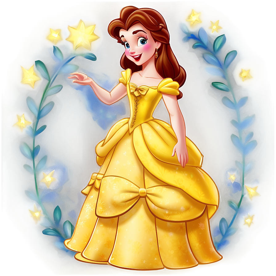 Princess Belle Storytime Png Gnp14 PNG Image