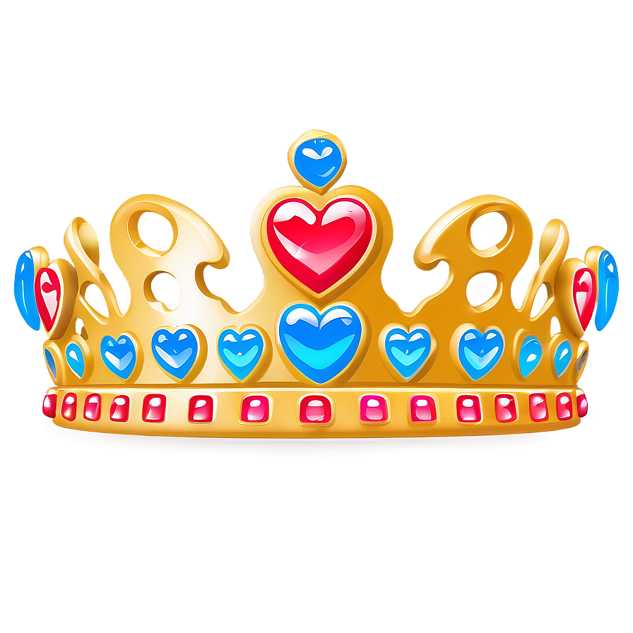 Princess Crown With Hearts Png 05252024 PNG Image