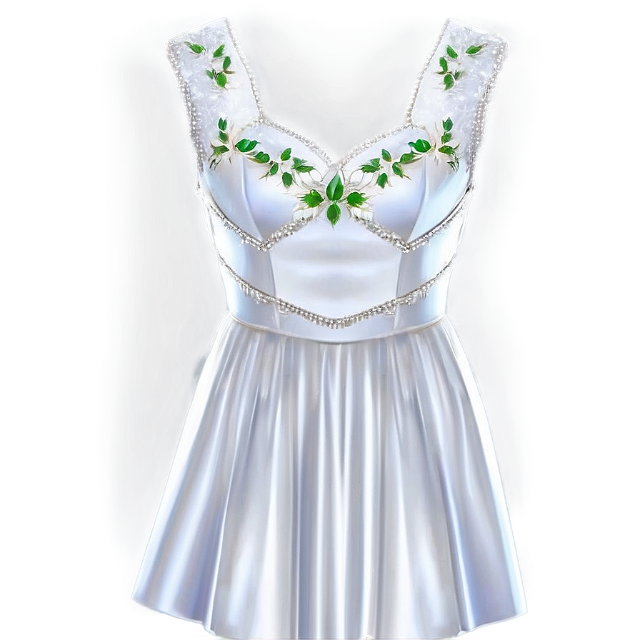 Princess Cut White Dress Png Eun PNG Image