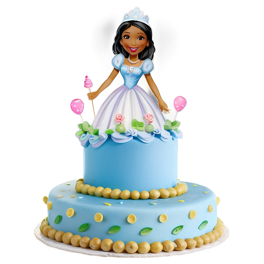 Princess Happy Birthday Cake Topper Png Pji54 PNG Image