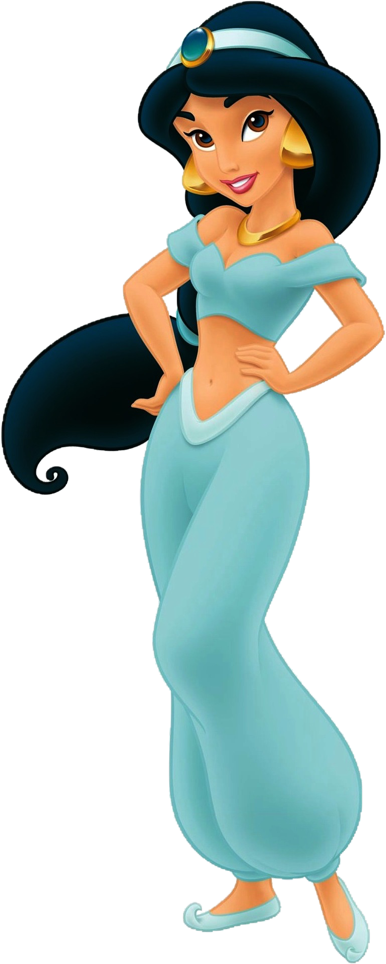 Princess Jasmine Aladdin Character Pose PNG Image