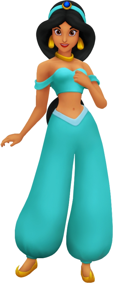 Princess Jasmine Animated Character Pose PNG Image