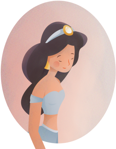 Princess Jasmine Illustration PNG Image