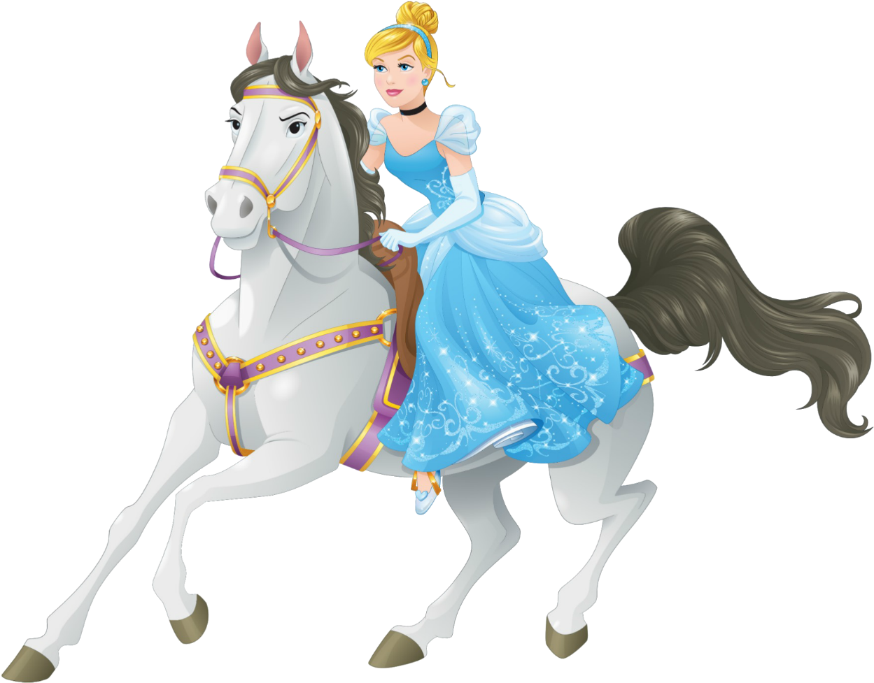 Princess_on_ Horseback PNG Image