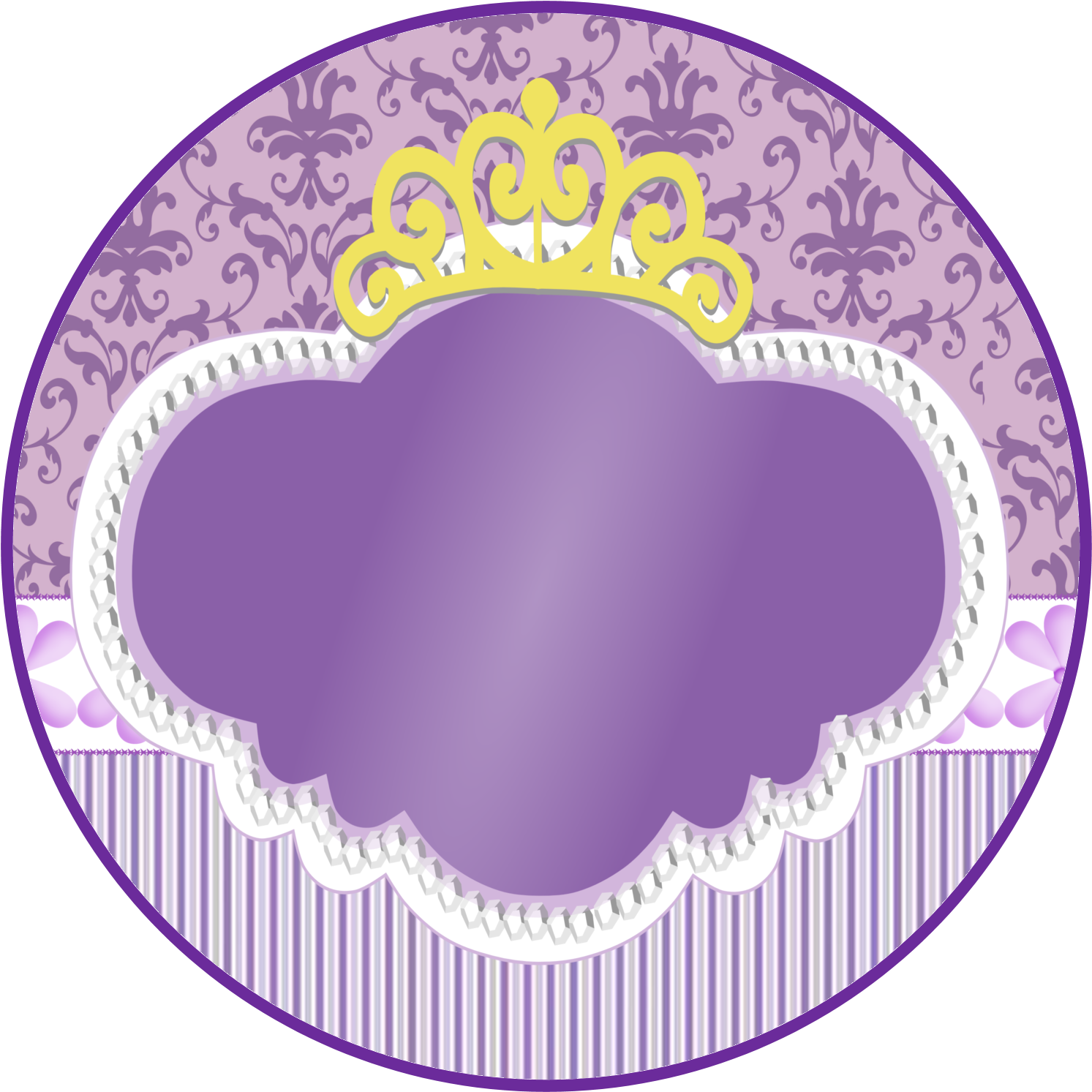 Princess Sofia Frame Design PNG Image