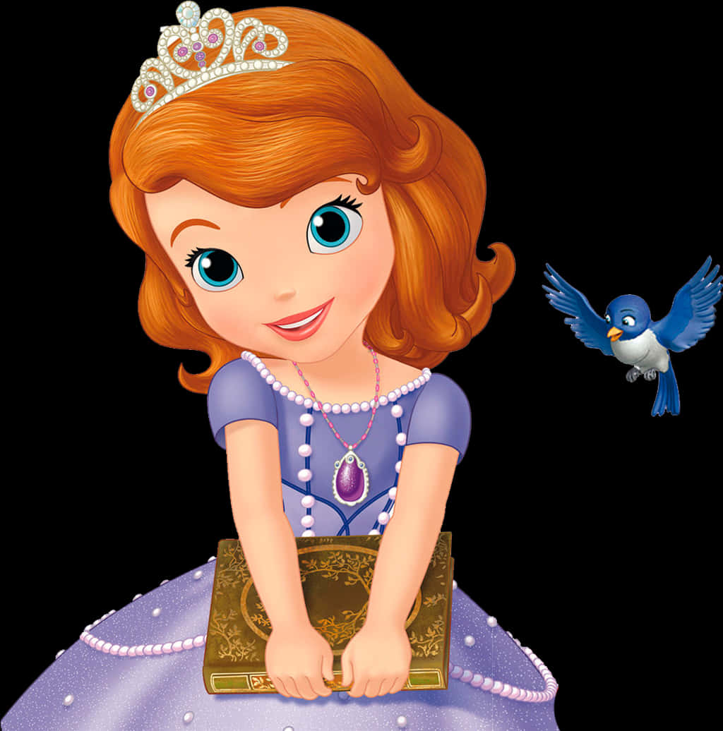 Princess Sofiaand Bluebird PNG Image