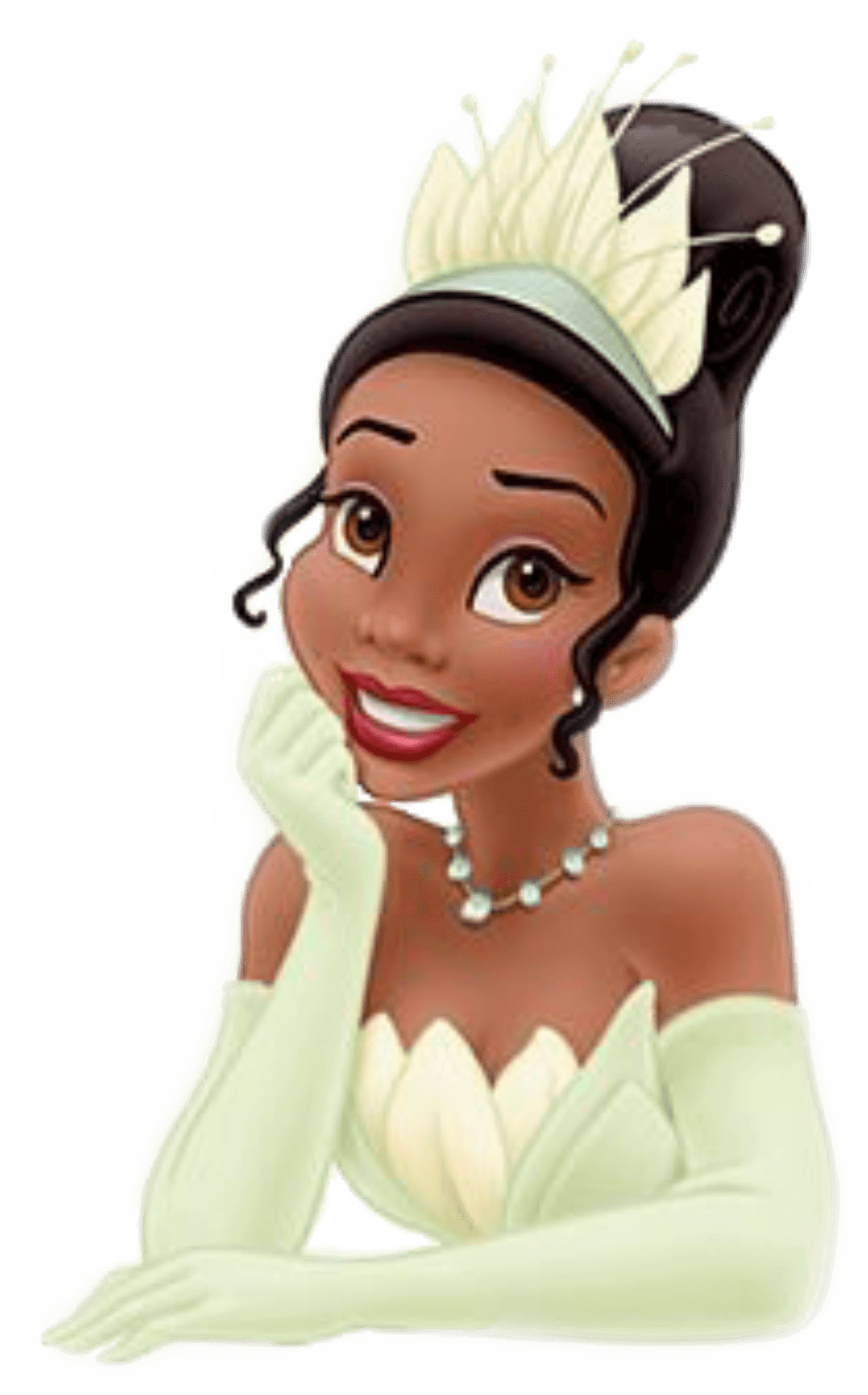 Princess Tiana Elegant Pose PNG Image