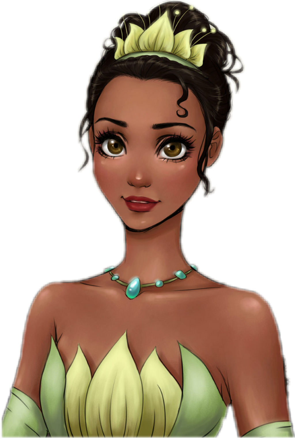 Princess Tiana Portrait PNG Image