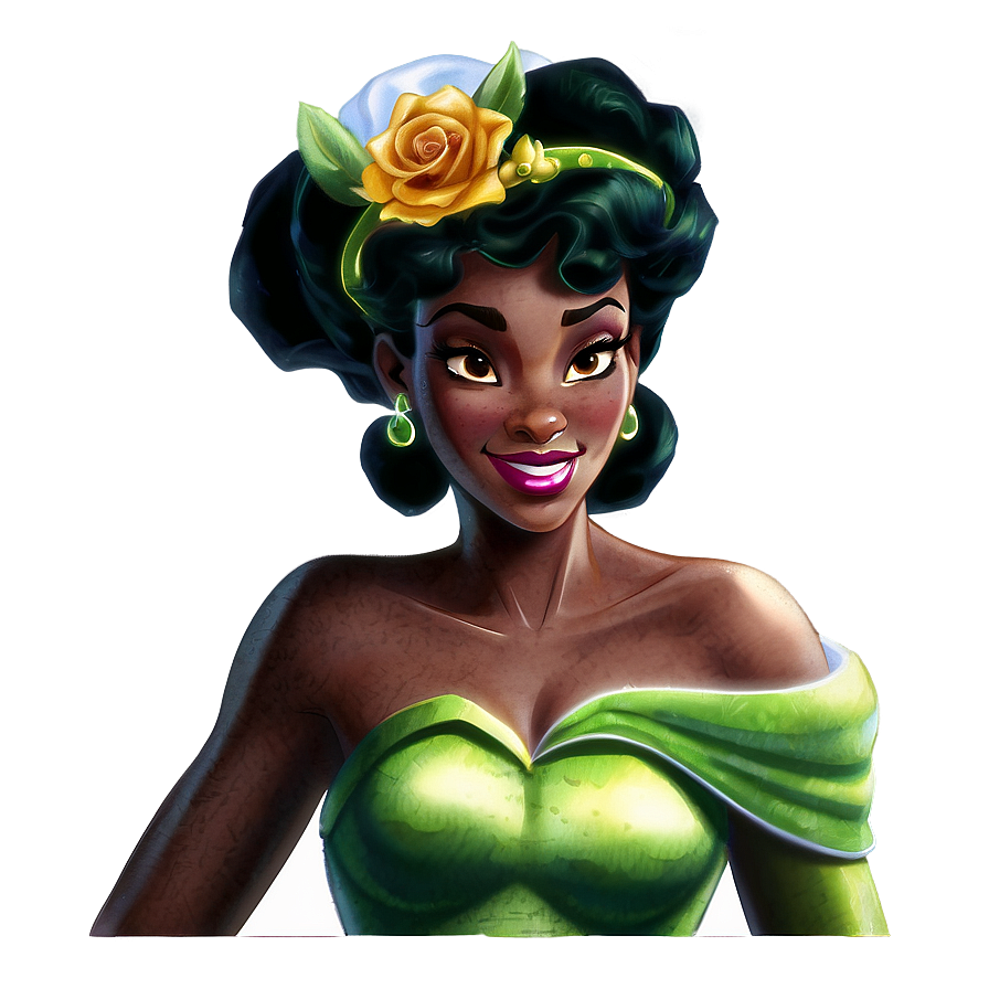 Princess Tiana Watercolor Png 05252024 PNG Image