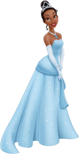 Princess Tianain Blue Gown PNG Image