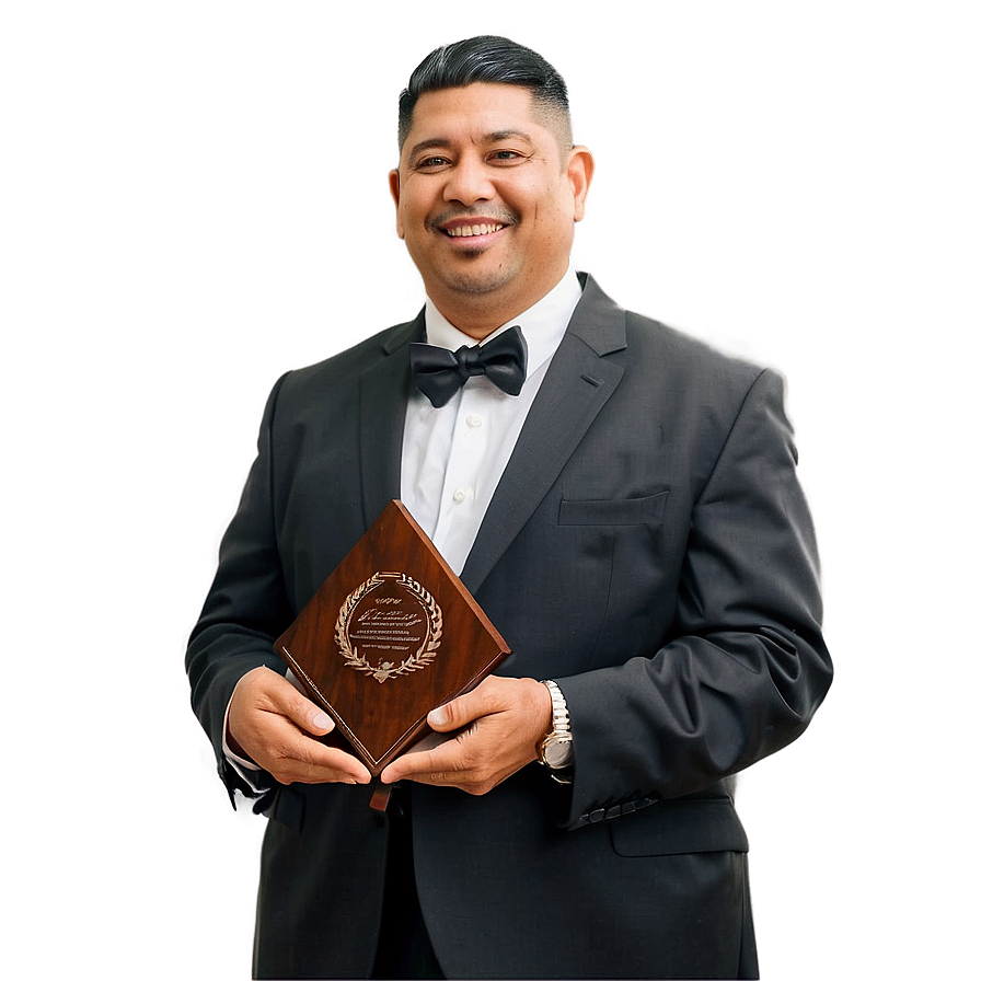 Principal With Award Png 06252024 PNG Image