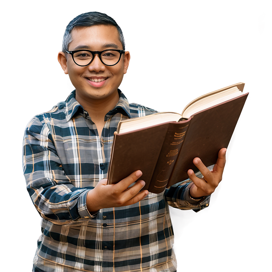 Principal With Book Png Lts35 PNG Image