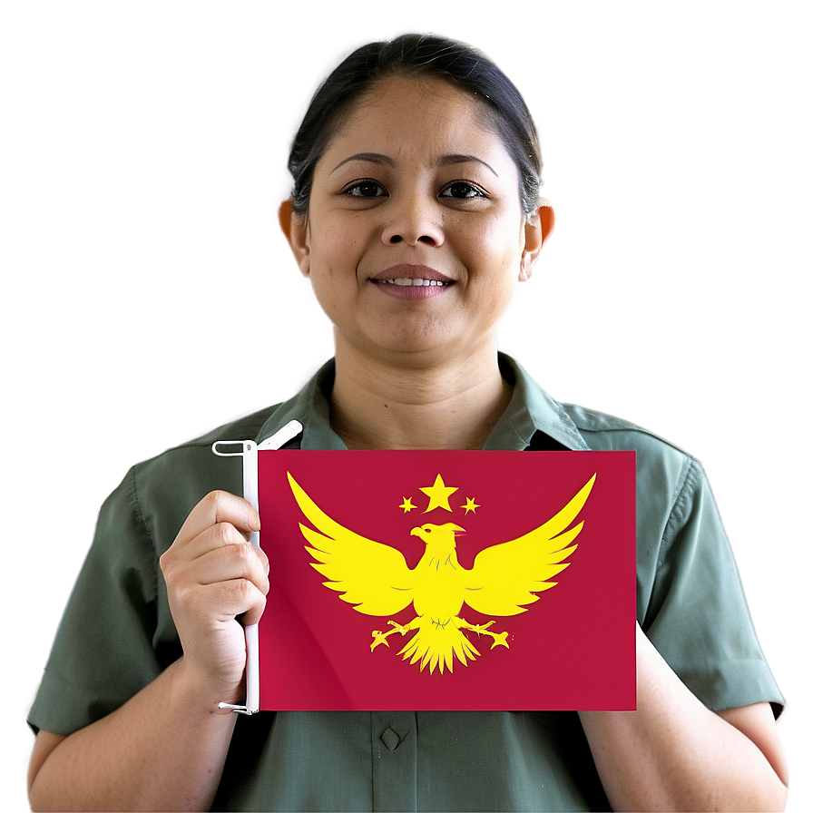 Principal With Flag Png Nab PNG Image