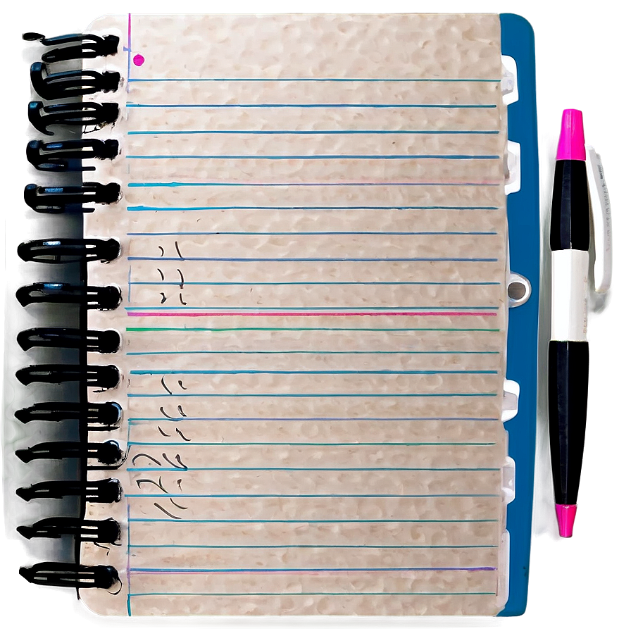 Printable Notebook Paper Design Png Ojf PNG Image