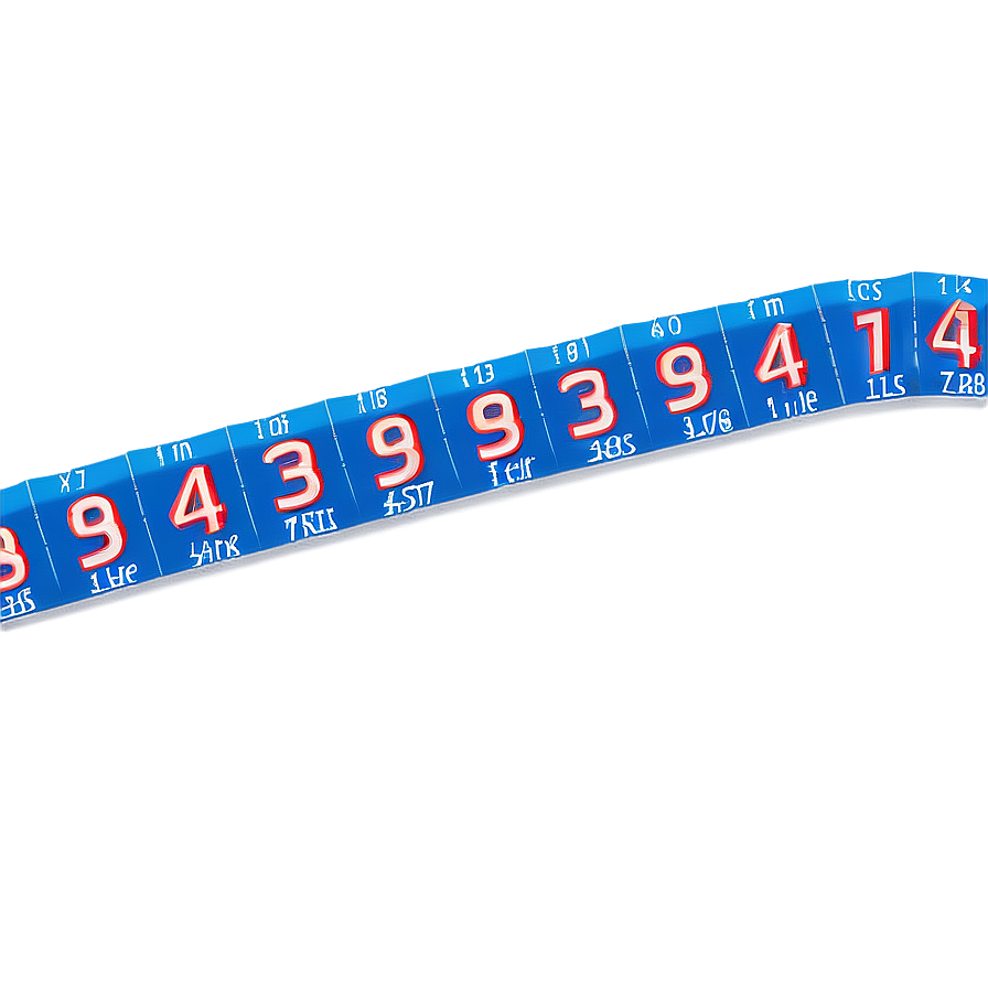 Printable Number Line For Desk Png Nkx42 PNG Image