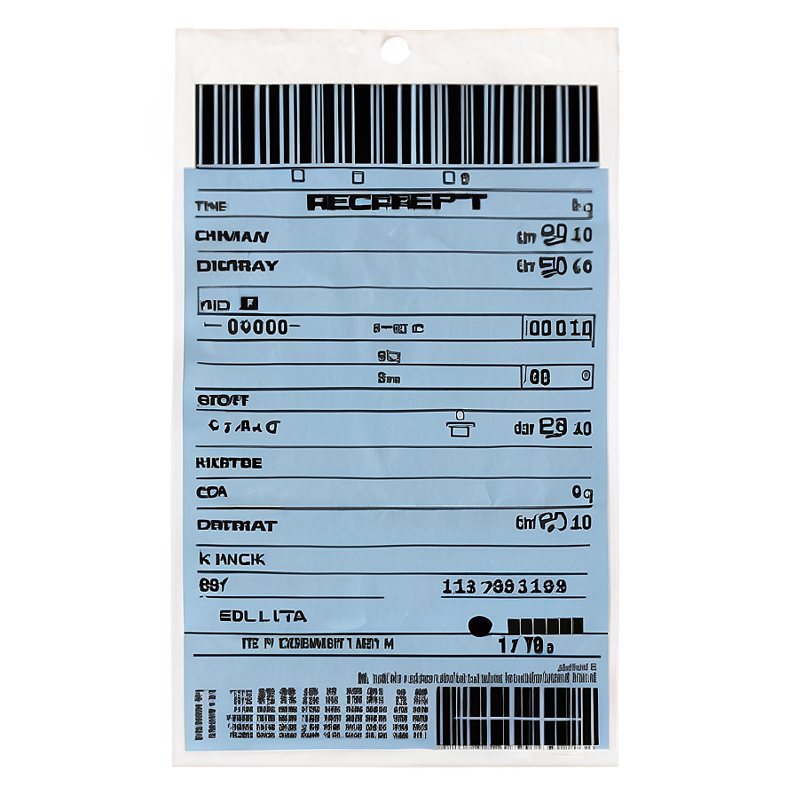 Printable Receipt Png 37 PNG Image