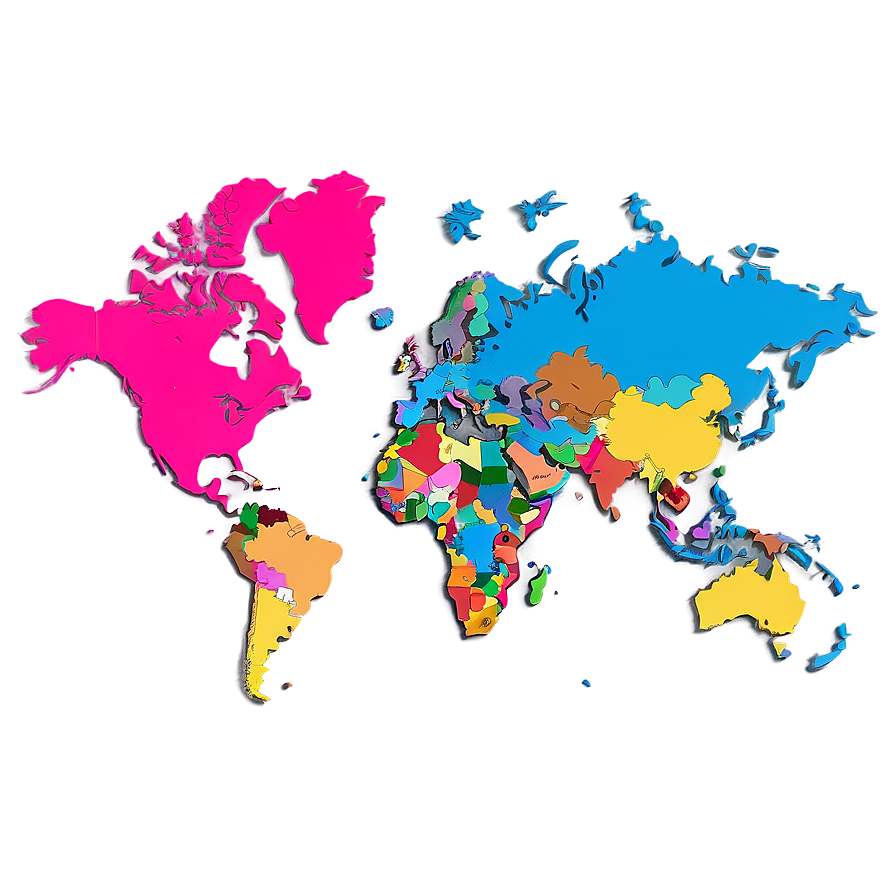 Printable World Map Vector Png Igb57 PNG Image