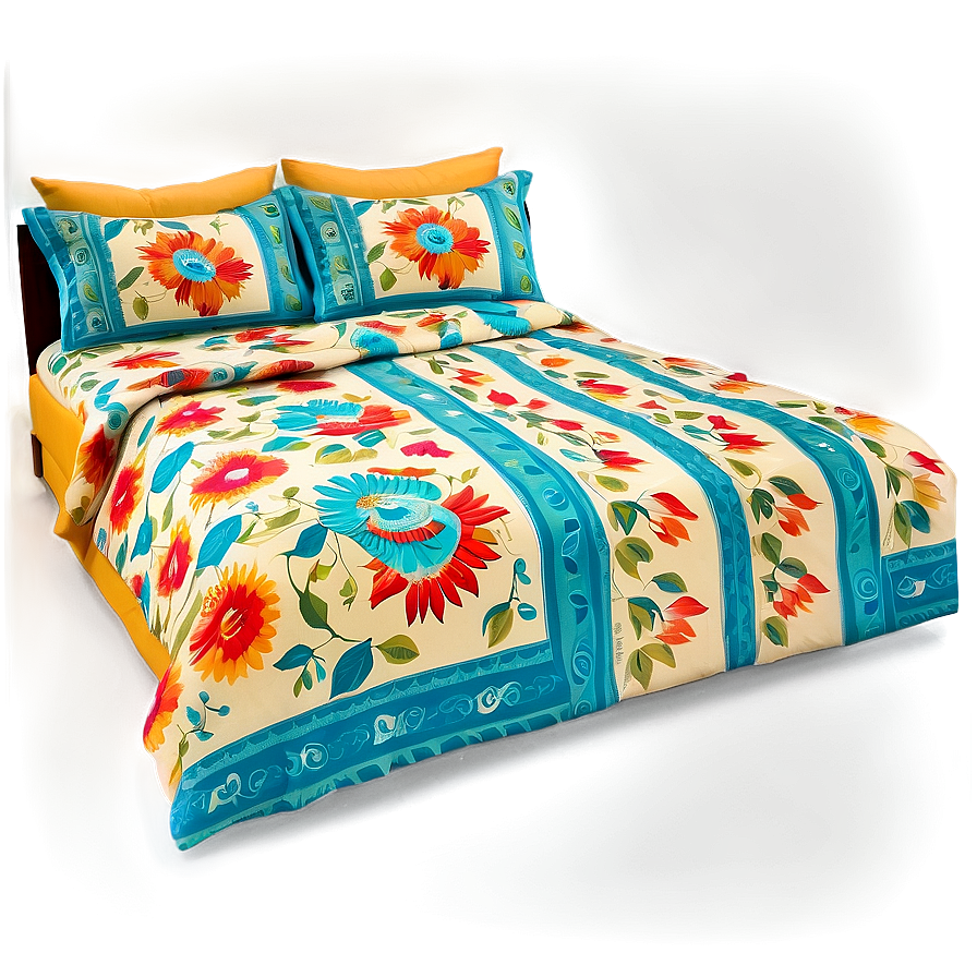 Printed Bed Sheet Png Jvy PNG Image