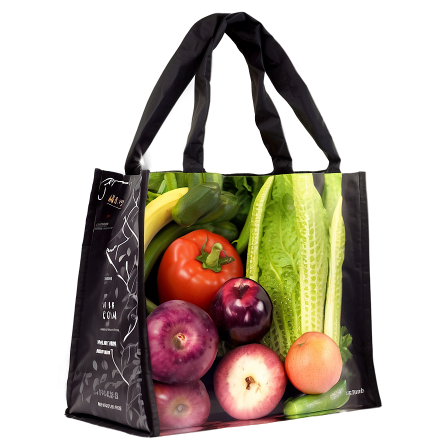 Printed Grocery Bag Png Ajb PNG Image