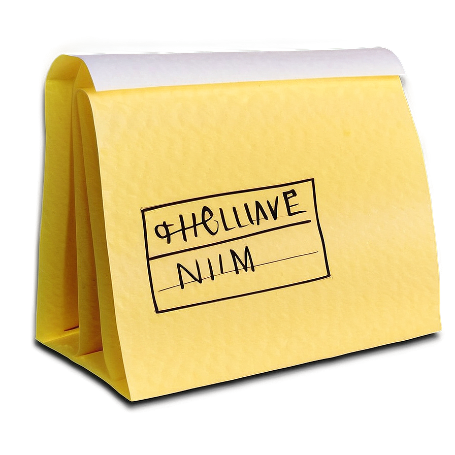 Printed Post It Note Png Rsk PNG Image