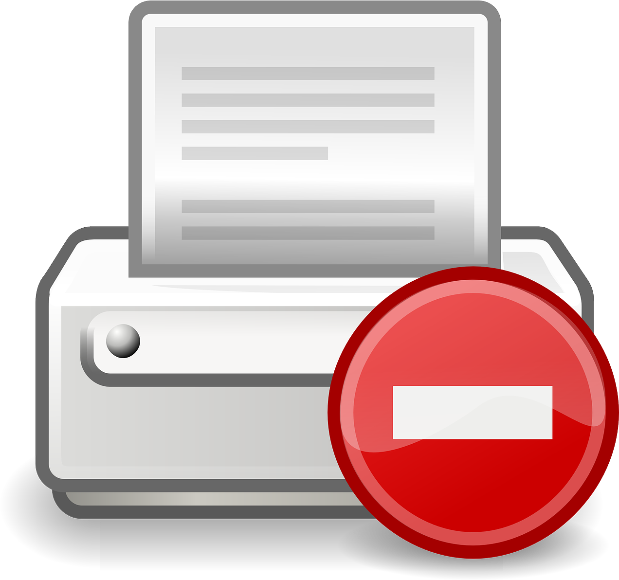 Printer Error Icon PNG Image