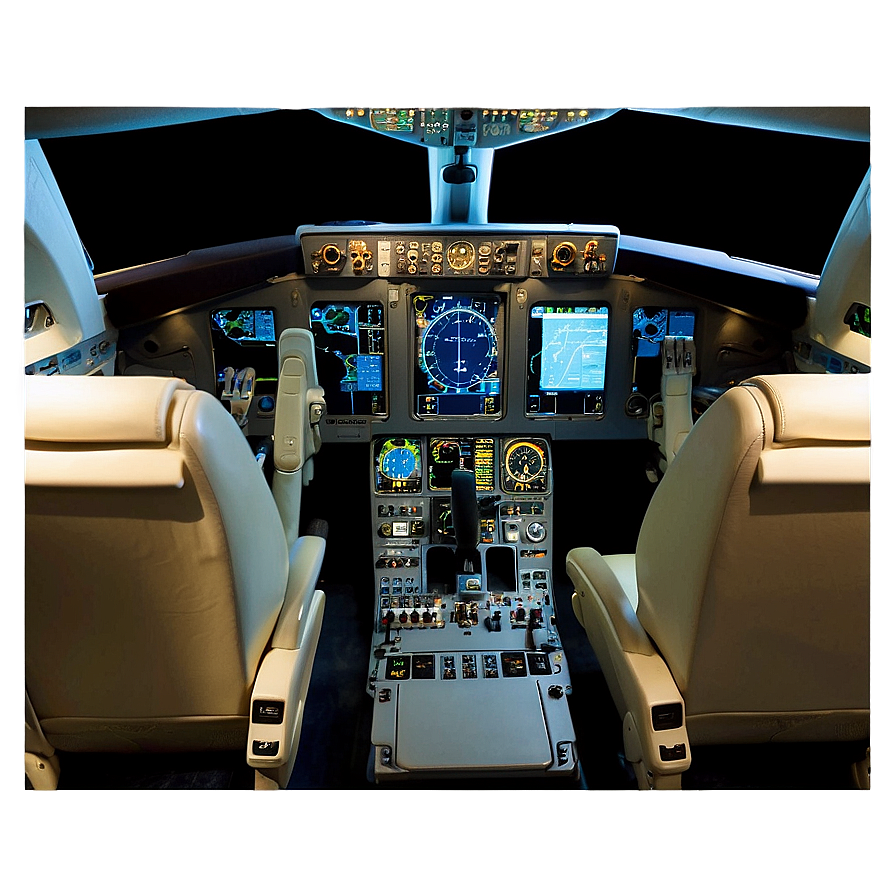 Private Jet Cockpit View Png 34 PNG Image