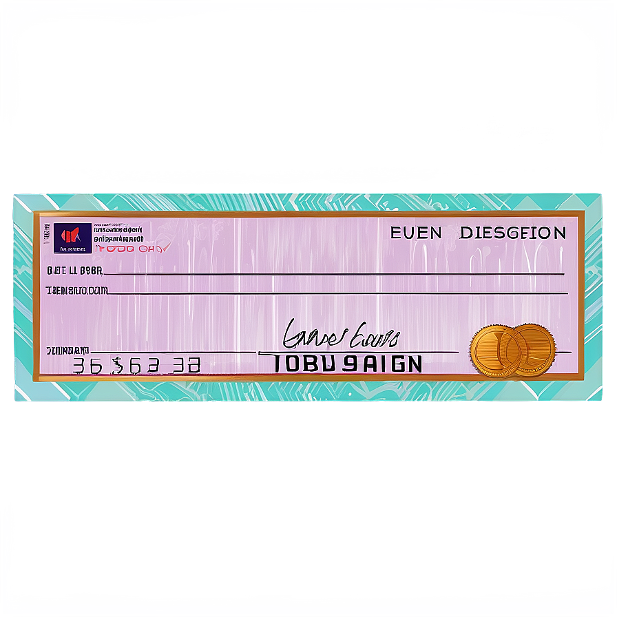 Professional Bank Check Design Png Qym PNG Image