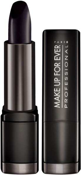 Professional Black Lipstick Makeup Product PNG Image