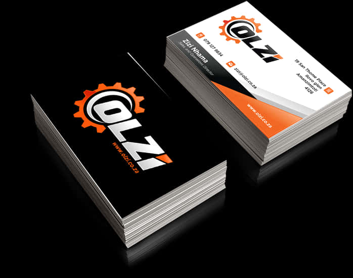 Professional Business Card Design PNG Image