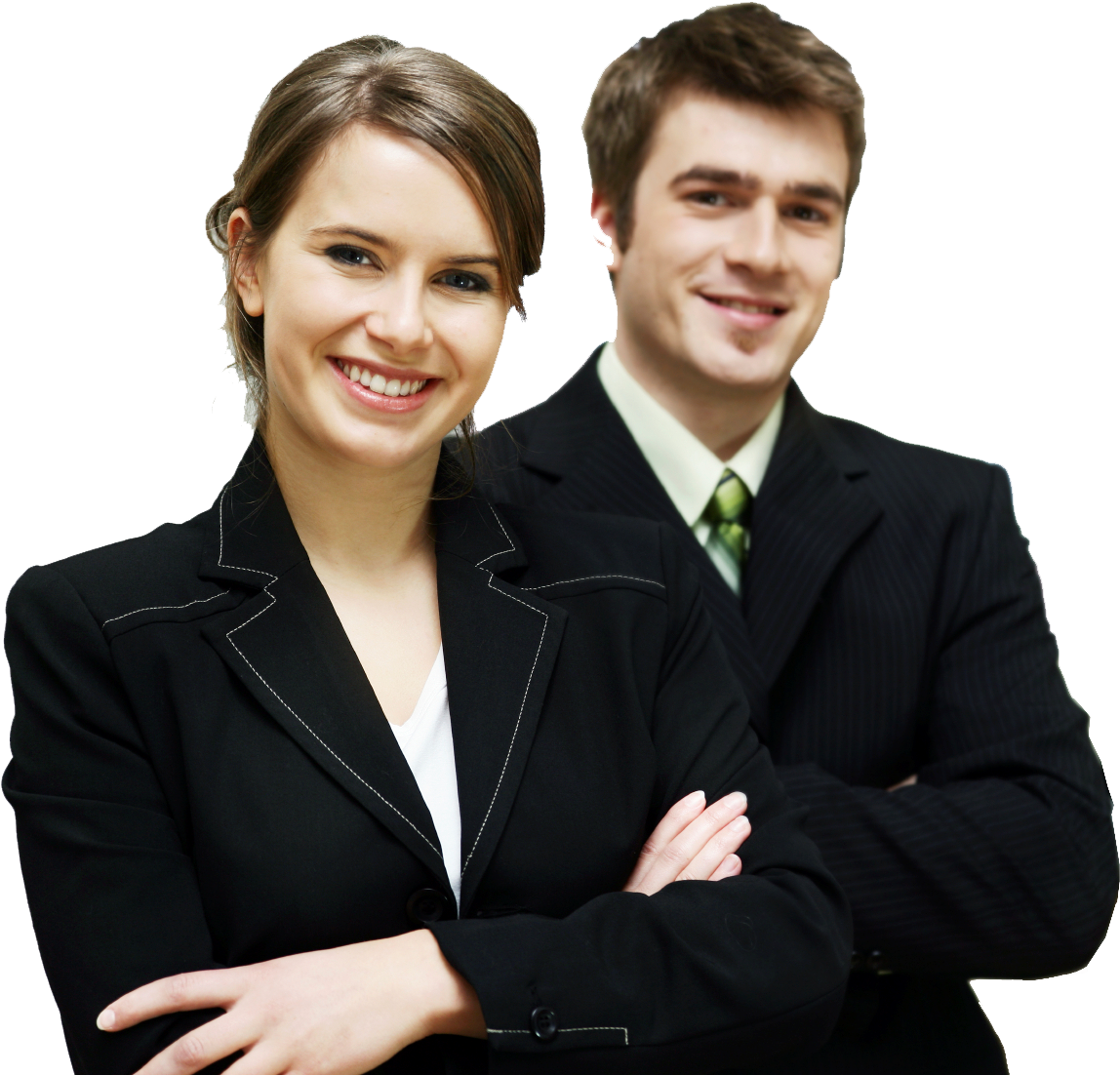 Professional Business Team Pose PNG Image