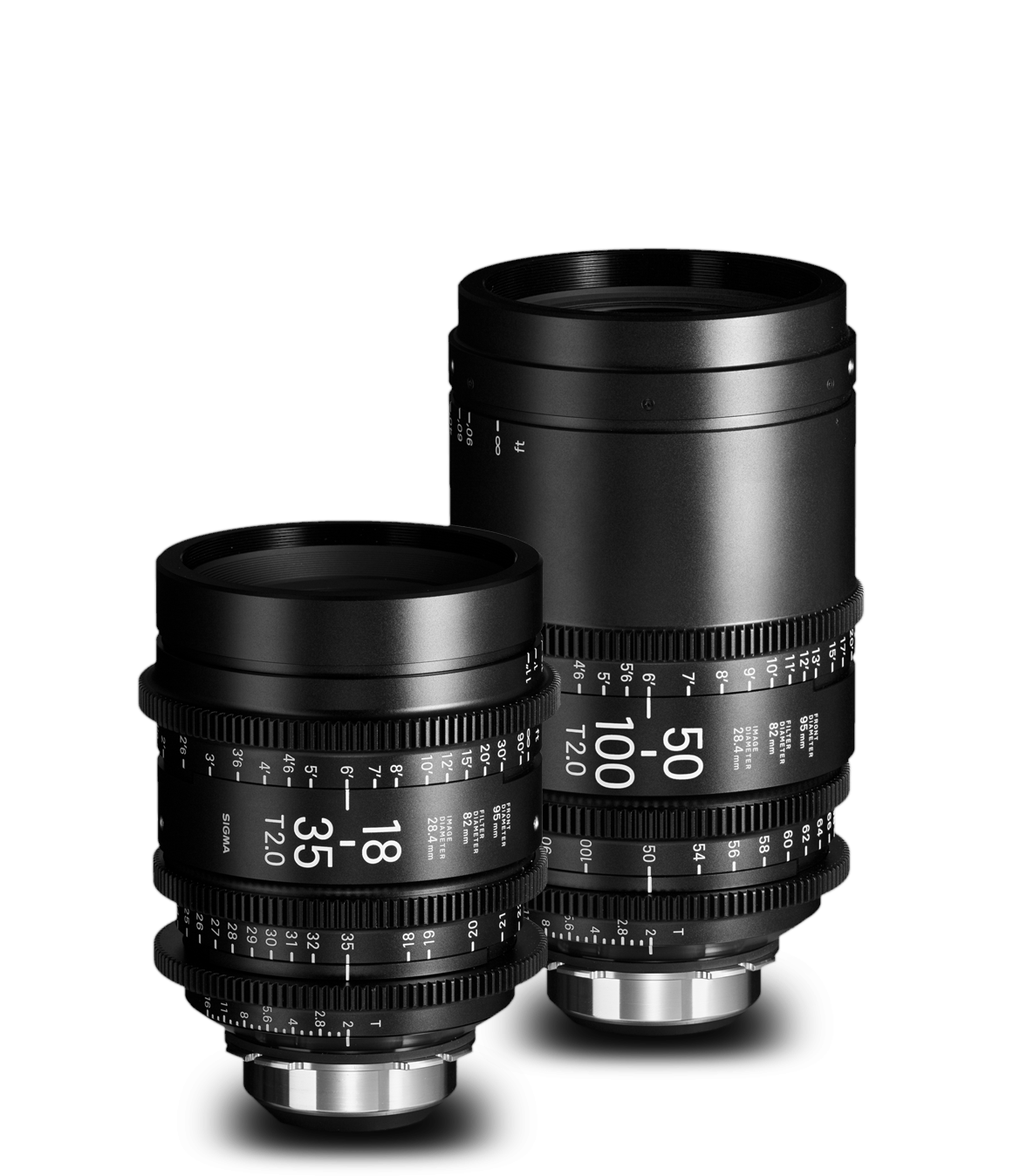 Professional Camera Lenses Set PNG Image