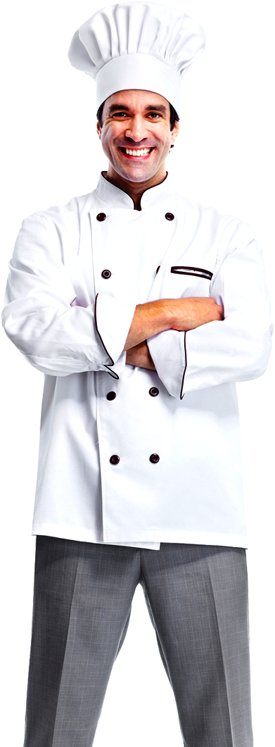 Professional Chef Portrait PNG Image