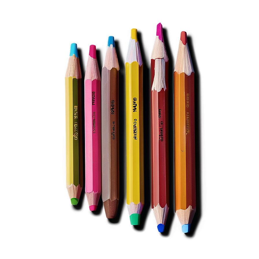 Professional Colored Pencils Png Cui PNG Image