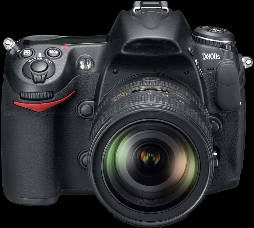 Professional D S L R Camera Front View PNG Image