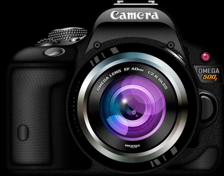 Professional D S L R Camera Omega500 Z PNG Image