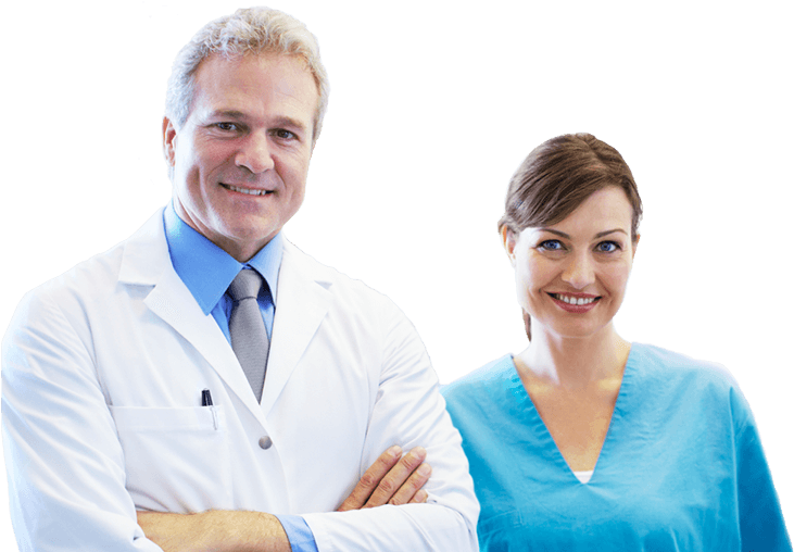 Professional Dental Team Portrait PNG Image