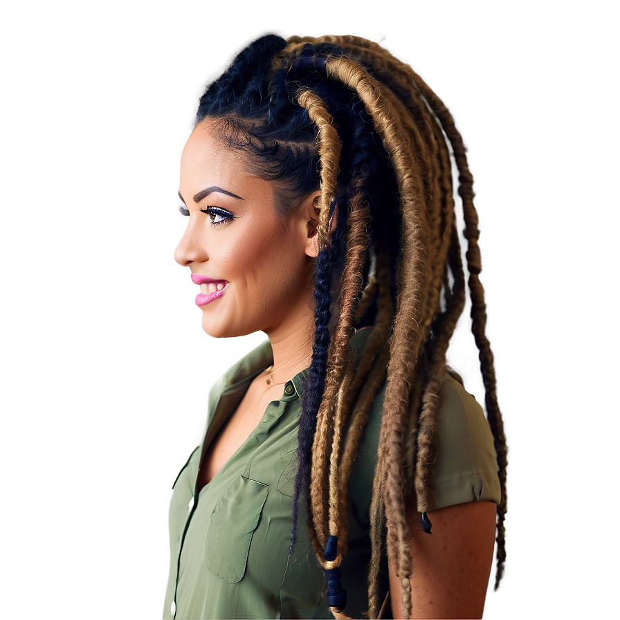 Professional Dreads Hairstyle Png 47 PNG Image