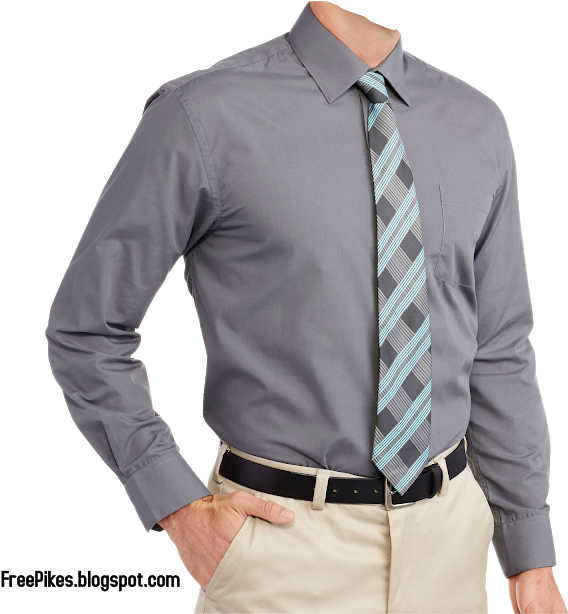 Professional Dress Shirtand Tie PNG Image