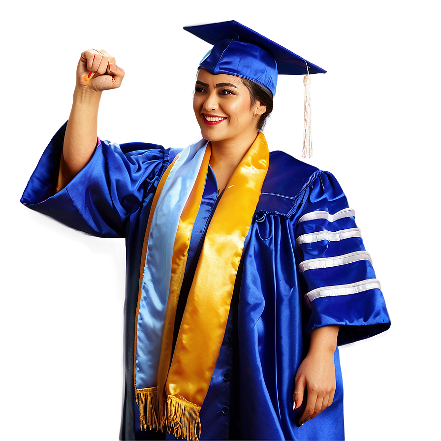 Professional Graduation Birrete Png Fwh PNG Image